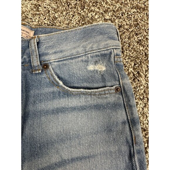 BCBGeneration Womens Jeans 24 Wide Leg Crop Distressed 100% Cotton‎ - Picture 6 of 15